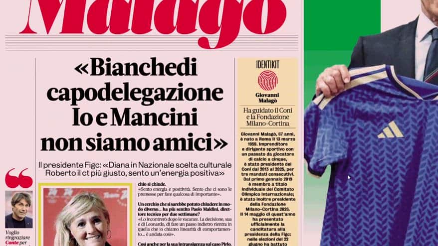 Bianchedi capodelegazione, caso incompatibilità