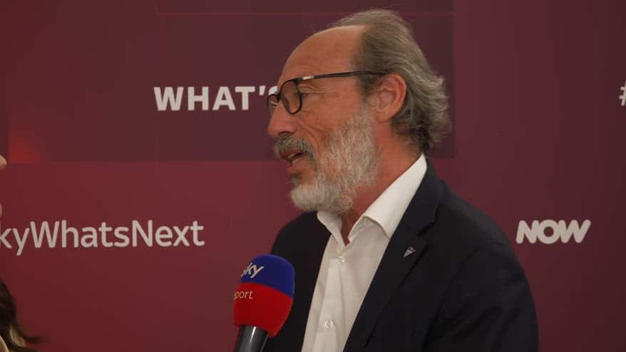 Guido Meda alla presentazione dei palinsesti Sky