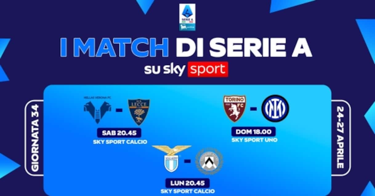 34 giornata di serie a