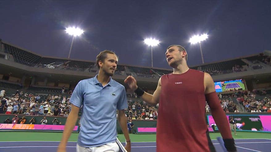 Indian Wells, Medvedev in semifinale: Draper ko in due set