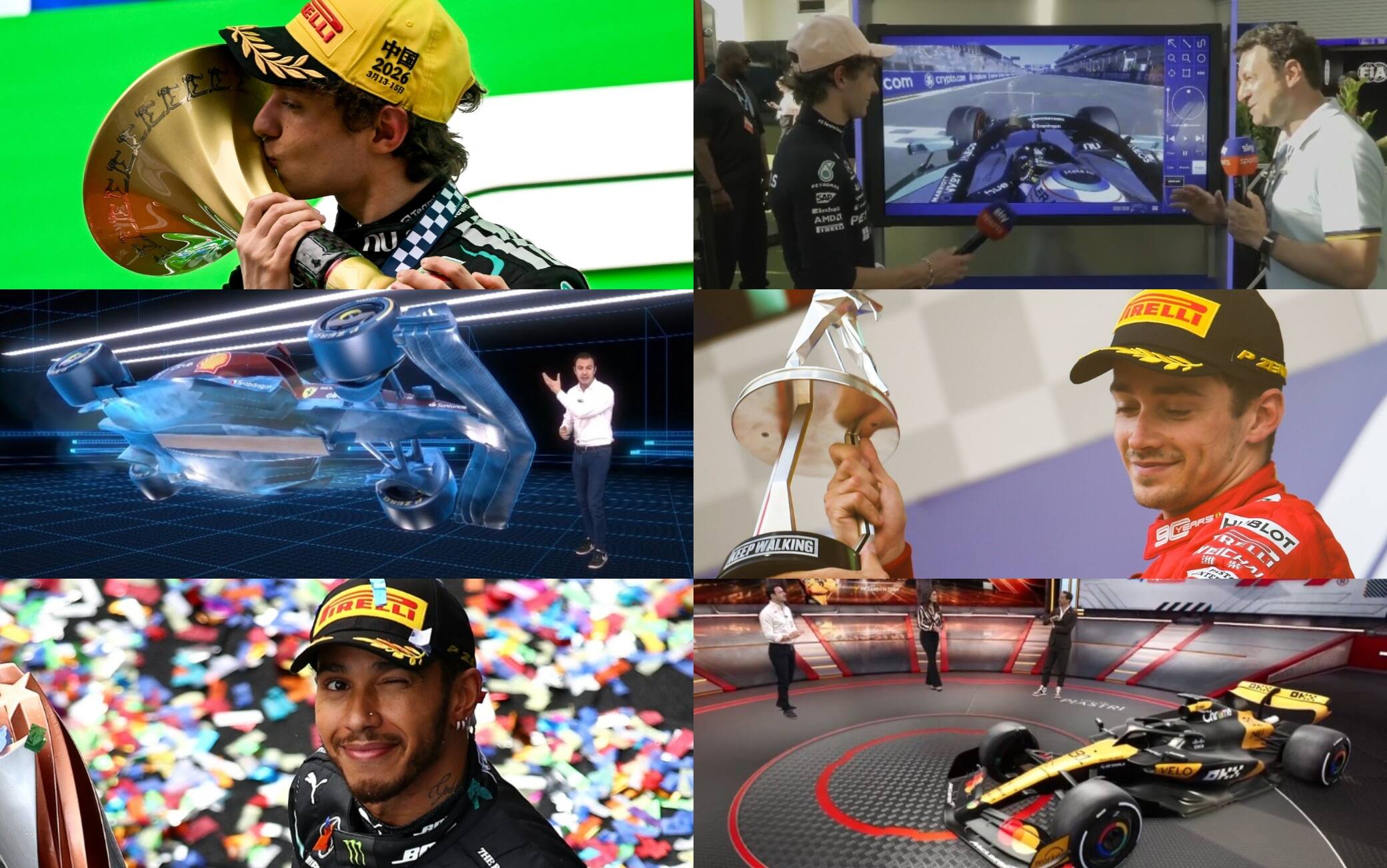 Dal 2019 a oggi, il racconto della F1 su Sky Sport: le FOTO 