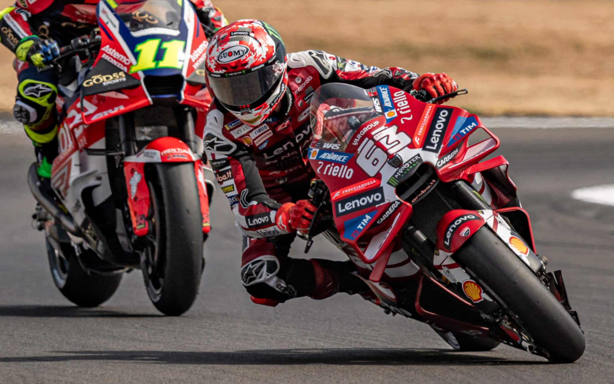 Bagnaia: "Sprint difficile, non potevo toccare col ginocchio nelle curve a destra..."
