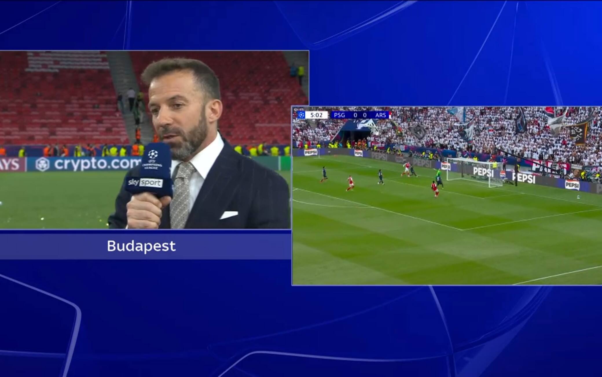Del Piero: "Arsenal remissivo, ma percorso straordinario"