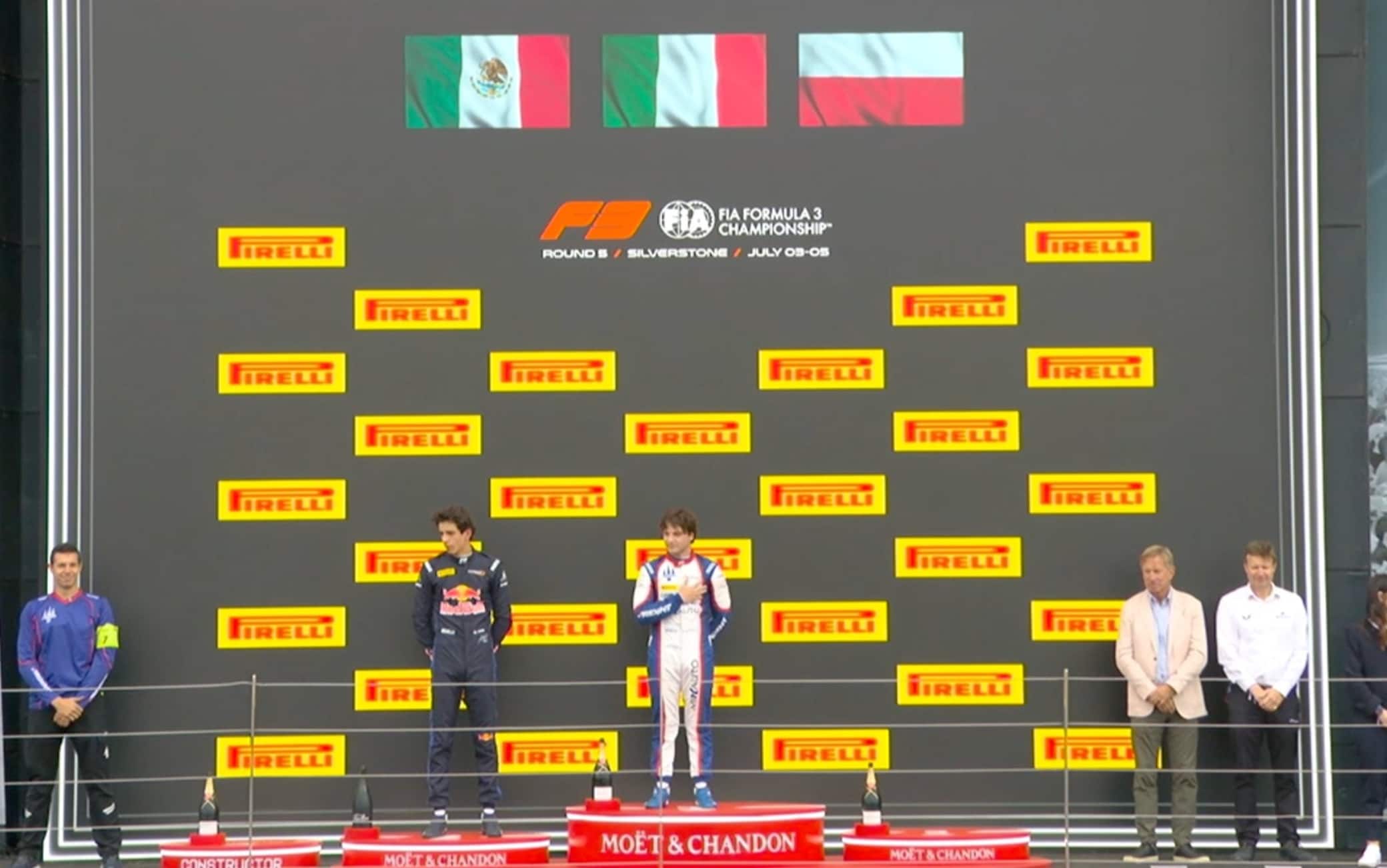 Formula 3, solo in due sul podio della Feature Race di Silverstone: il perché