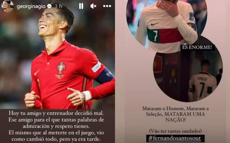 Il post di Georgina su Instagram