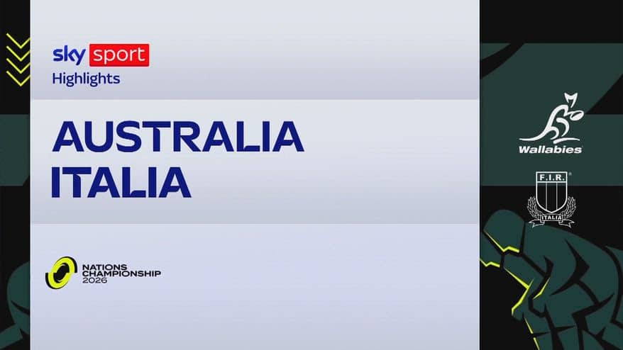 Australia-Italia: highlights Rugby Nations Championship