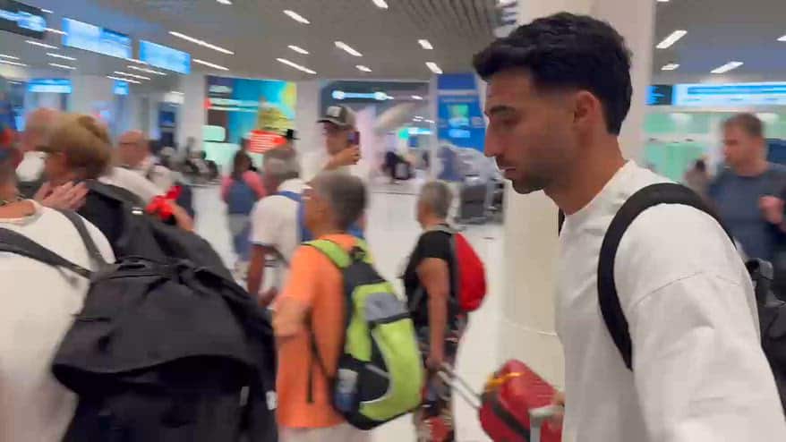 Torino-Comert, le immagini dell'arrivo a Caselle