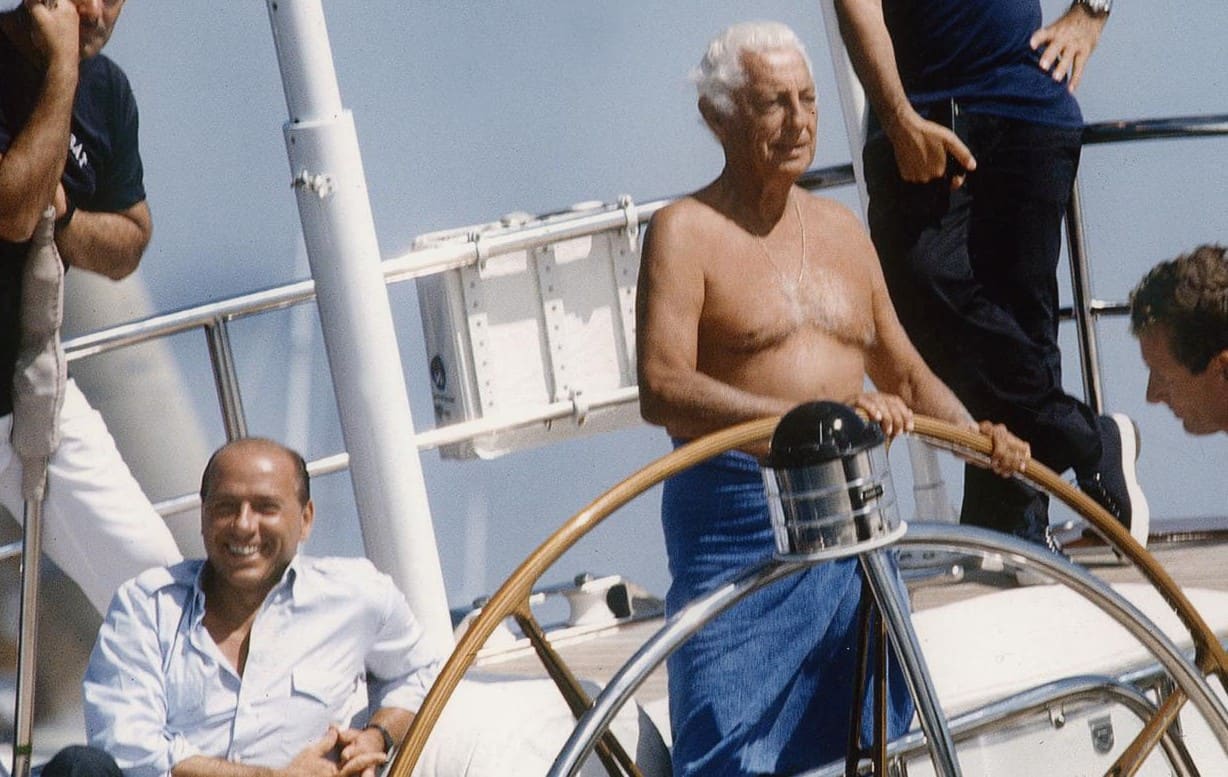 Silvio Berlusconi e Gianni Agnelli