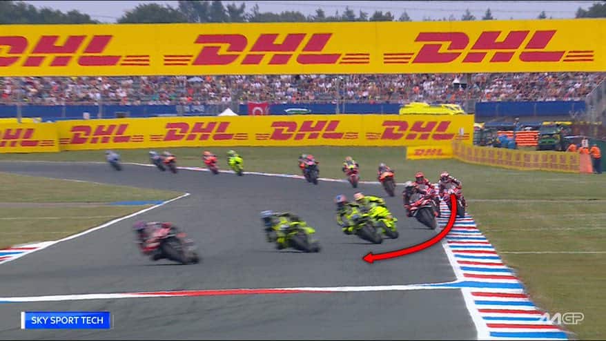 Assen, la lotta tra Marquez e Bagnaia rivista allo Sky Tech