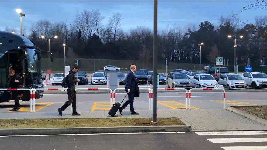 Milan, il VIDEO della partenza per Pisa