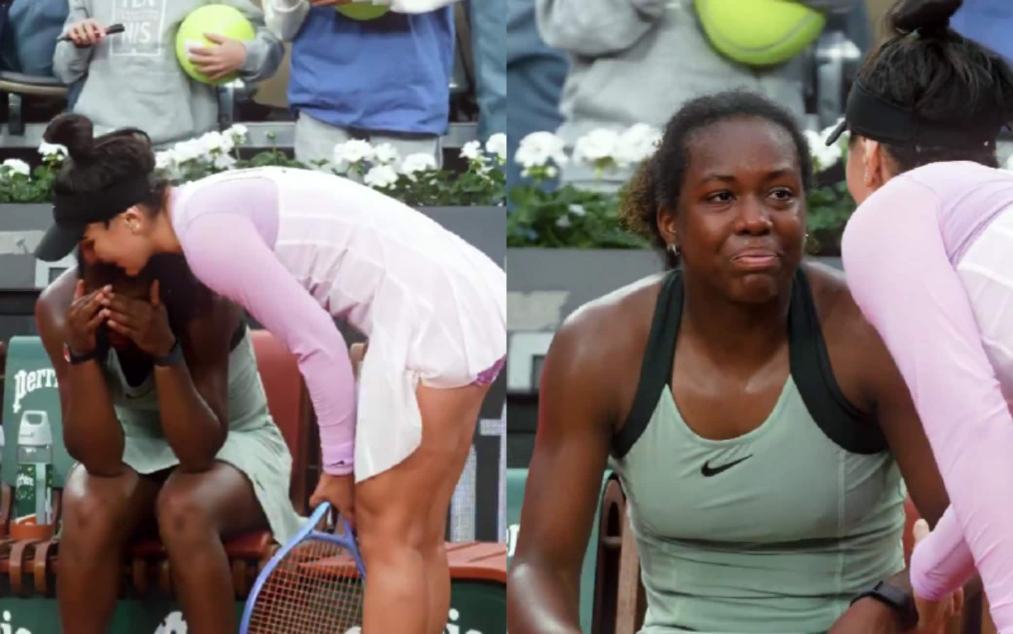 Il gesto di Andreescu: consola Mpetshi Perricard alle qualificazioni del Roland Garros