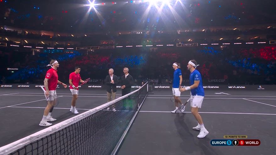 Laver Cup, Zverev/Ruud battono Nakashima/Bublik in due set