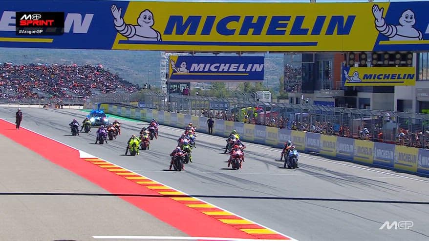 Gp Aragon, la partenza della Sprint Race