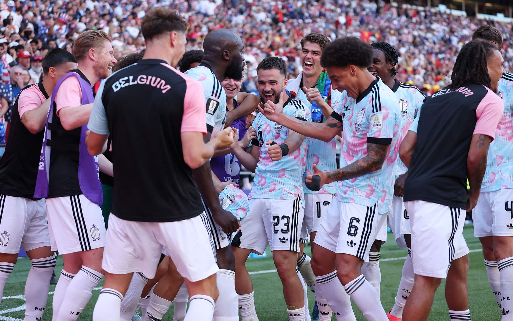 Lukaku balla la 'Trump Dance' dopo gol segnato in Belgio-Usa ai Mondiali