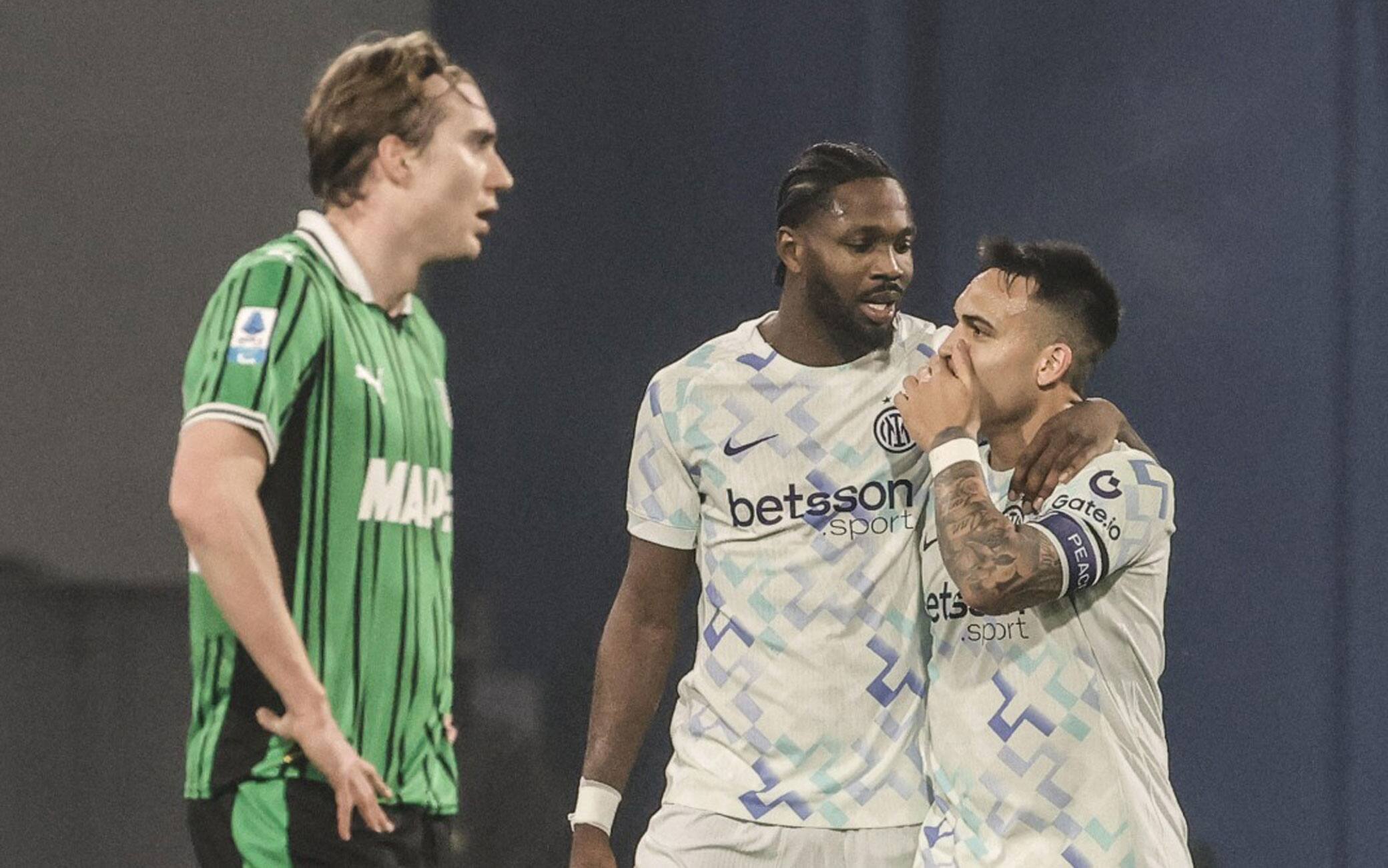 Sassuolo-Inter 0-5, gol e highlights: i nerazzurri allungano in vetta