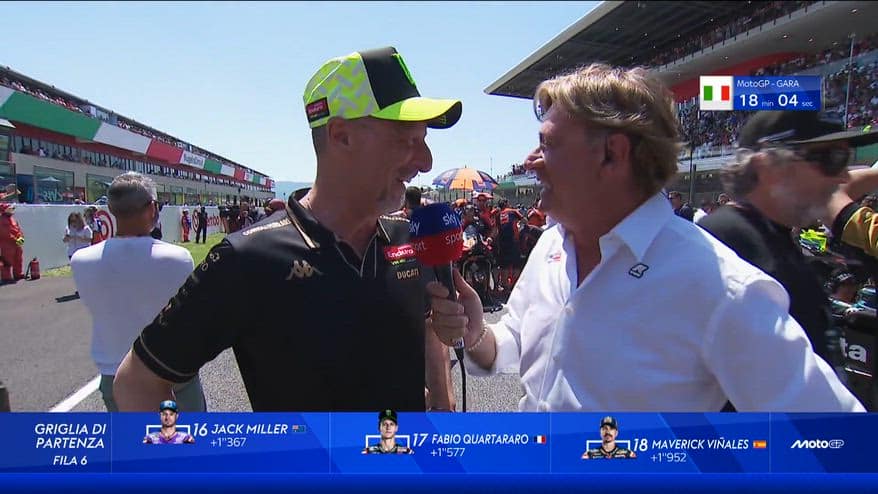 Amadeus: "Vivere la MotoGP dalla griglia è inimmaginabile"
