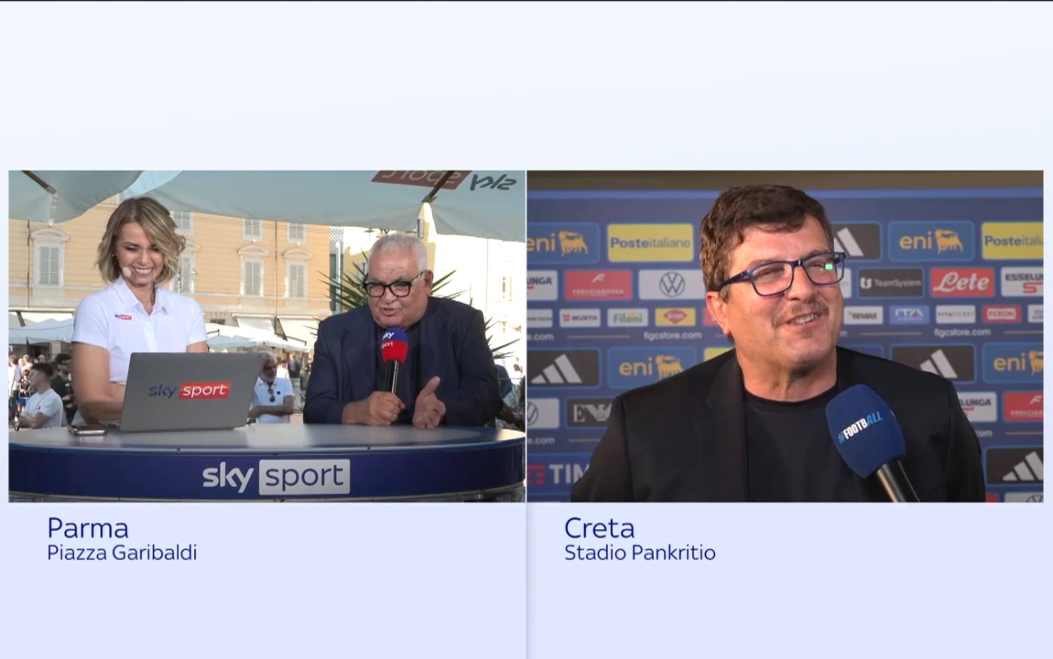 Baldini-Corvino, il siparietto in diretta a Sky Sport 24
