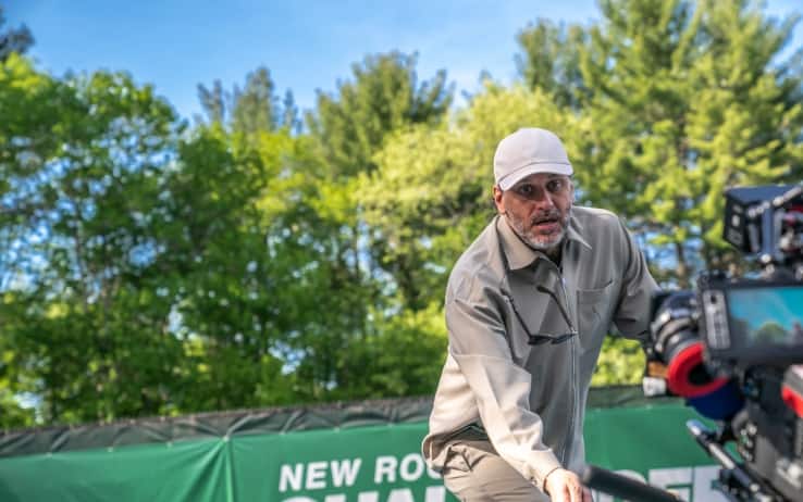 Luca Guadagnino sul set di Challengers