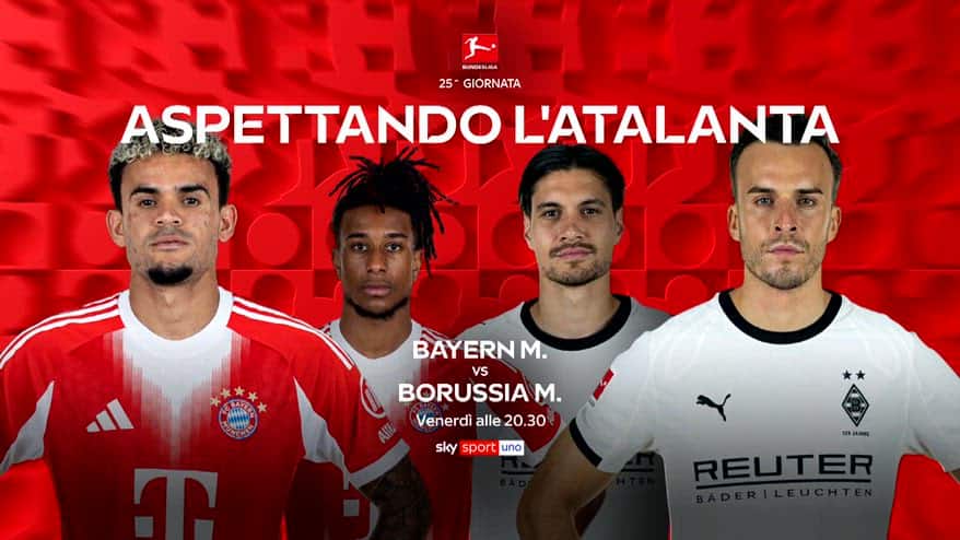 Bundesliga, 25^ giornata: Bayern M.-Borussia M. su Sky