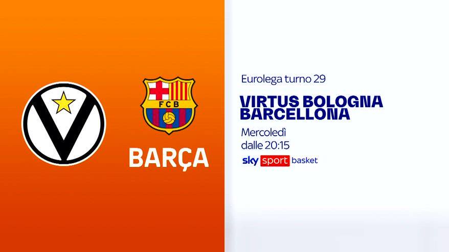 Eurolega, 29^ turno: Virtus Bologna-Barcellona su Sky