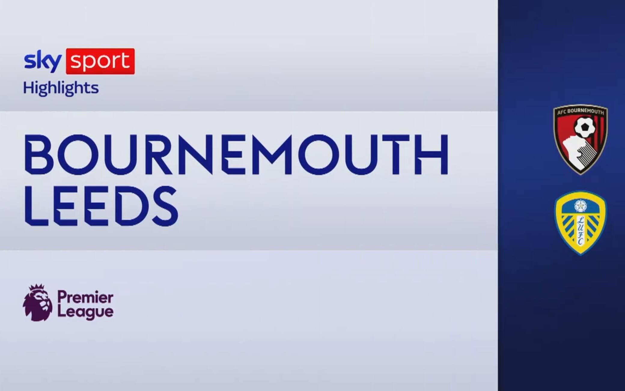 Bournemouth-Leeds 2-2: gol e highlights
