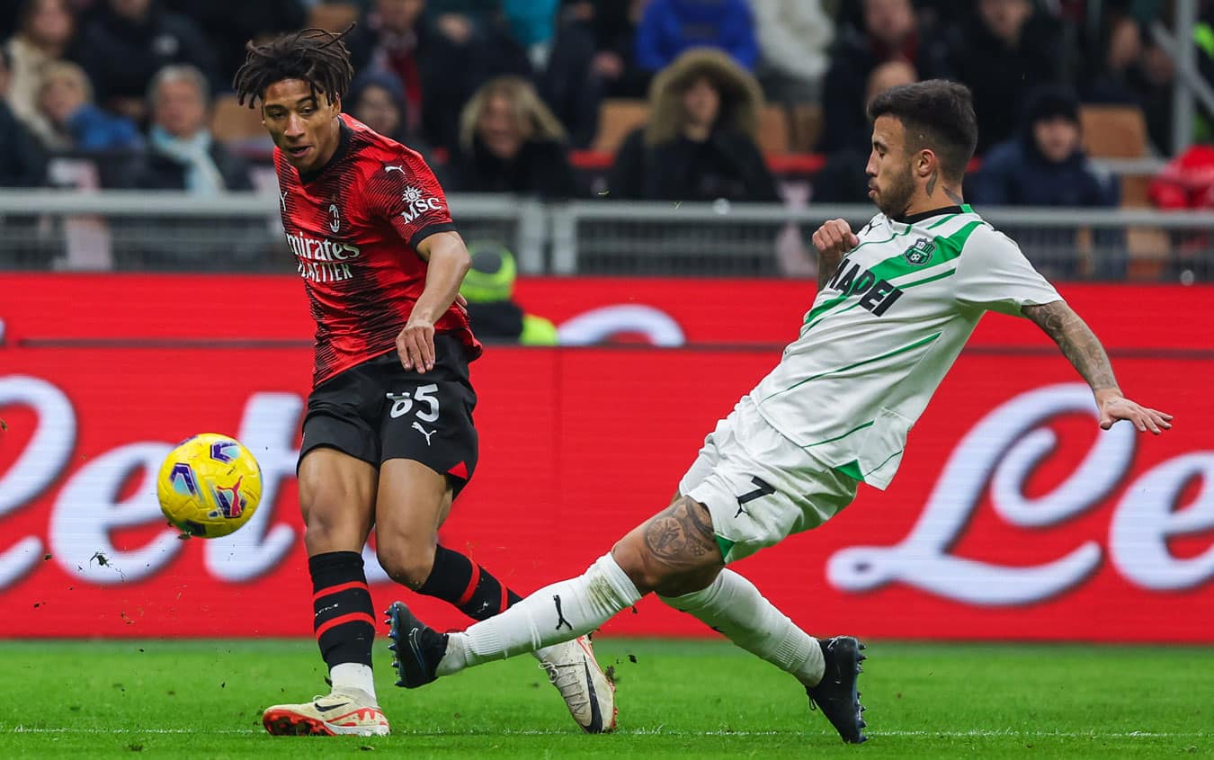 Italian soccer Serie A match - AC Milan vs US Sassuolo