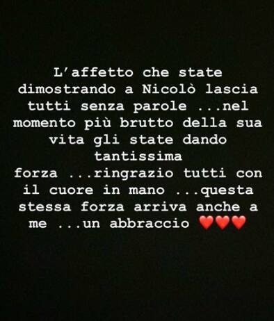 Il messaggio della mamma di Zaniolo sui social