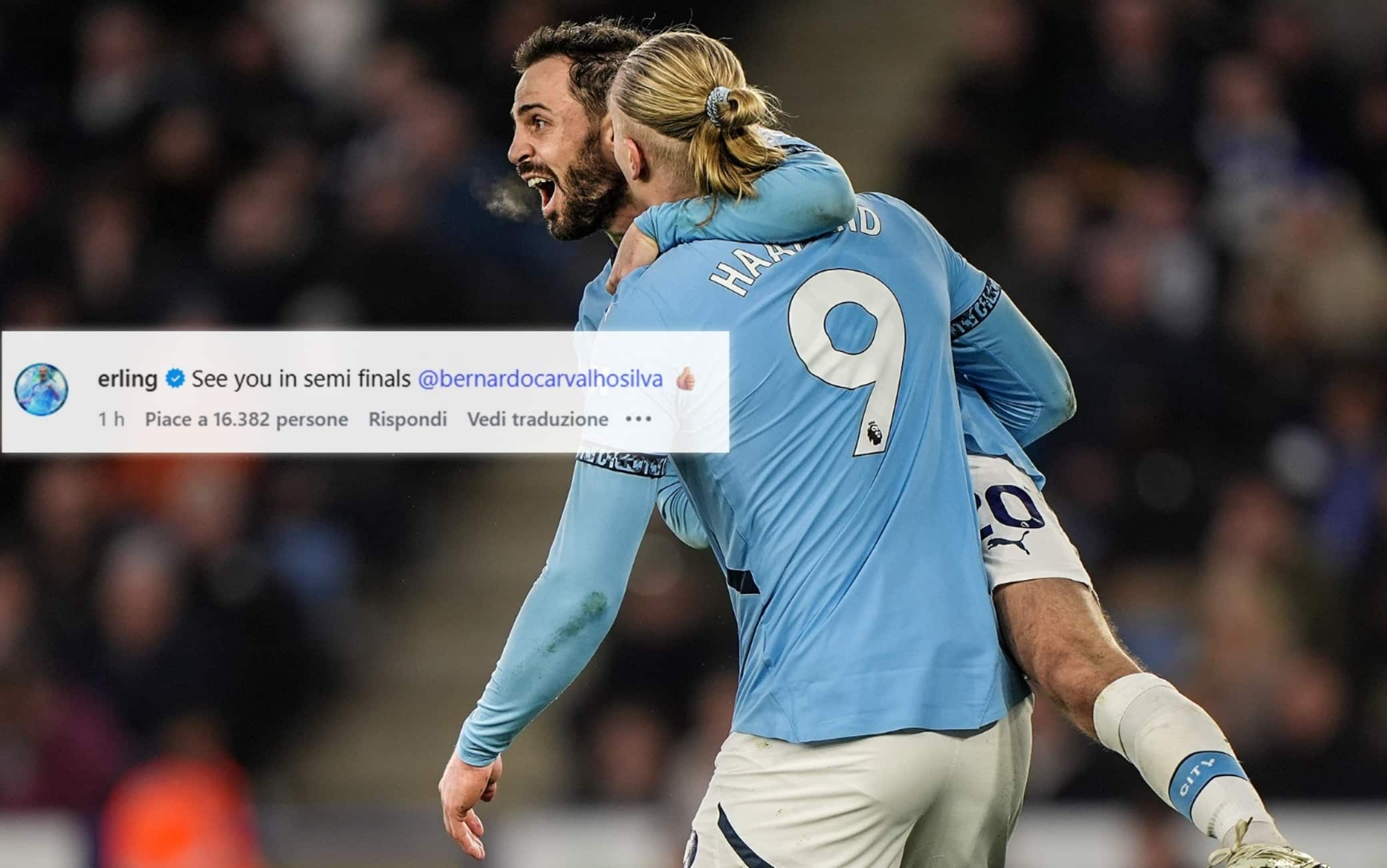 Bernardo Silva al Real, il commento di Haaland è virale: "Ci vediamo in semifinale"