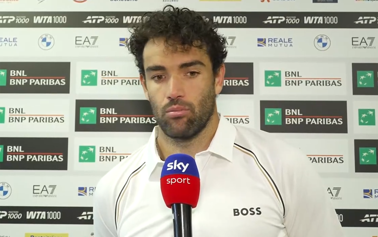 Berrettini agli Internazionali BNL d'Italia: "Mi sono caricato di troppa energia negativa"