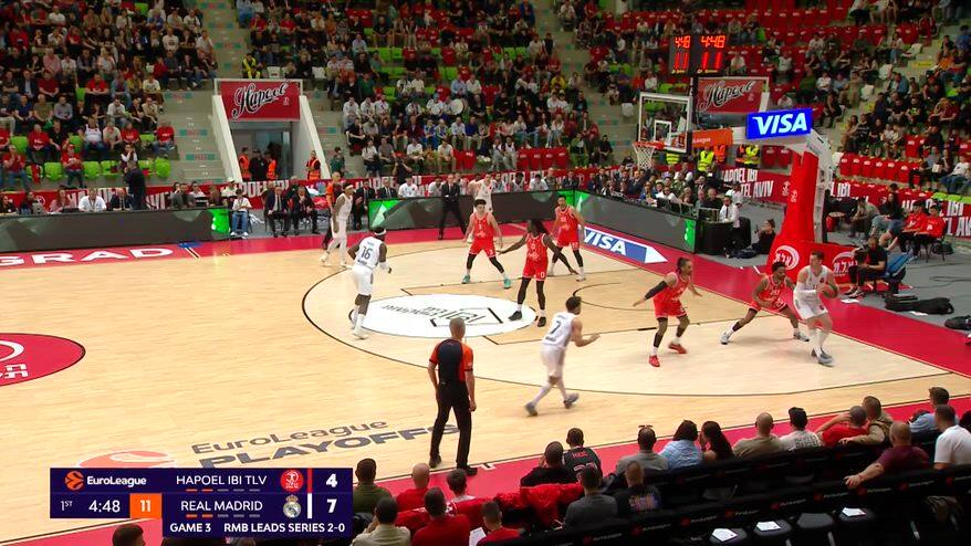 Hapoel Real-Madrid gara-3 76-69: highlights Eurolega