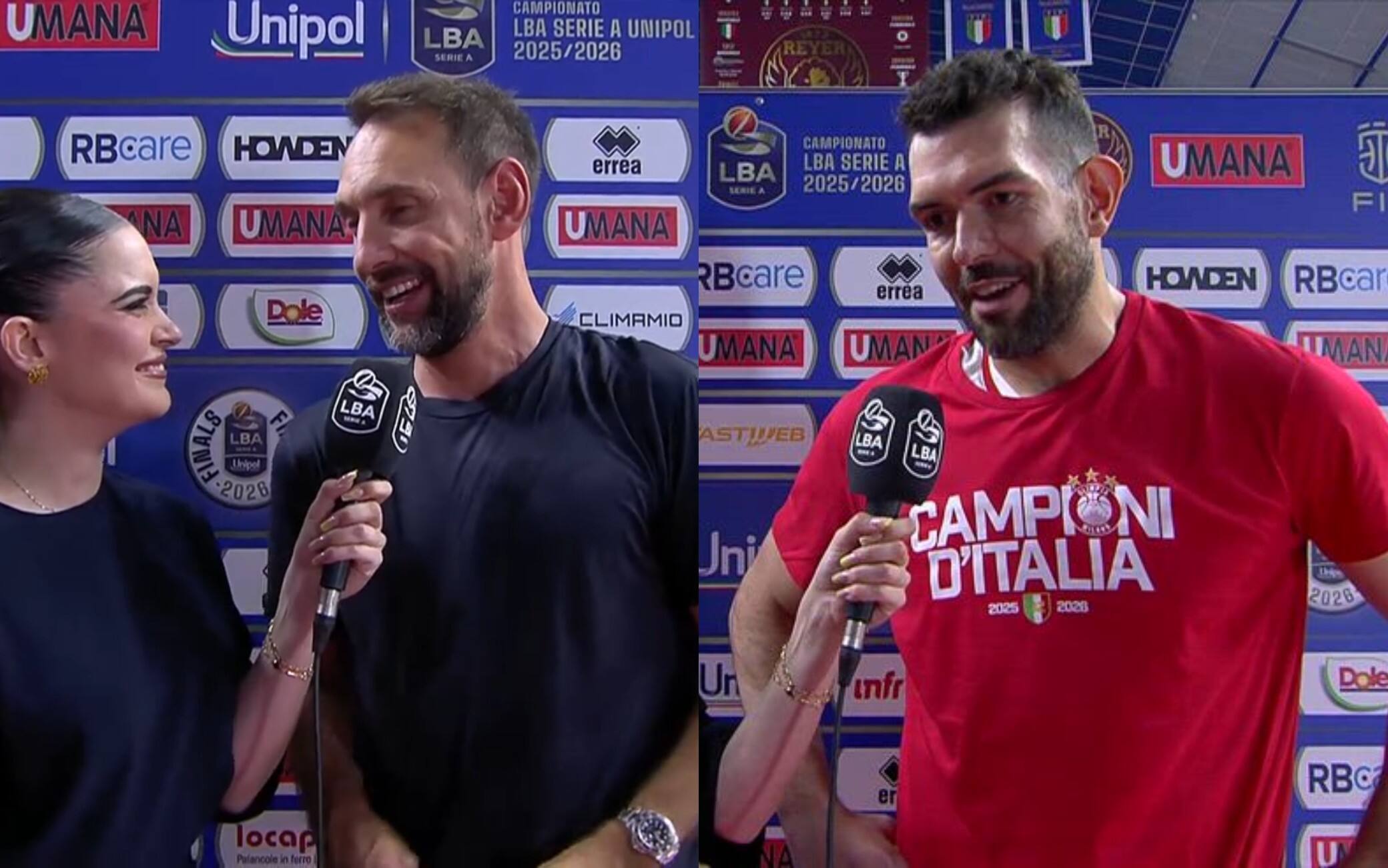 Milano campione d'Italia: le parole di Ricci e coach Poeta. VIDEO