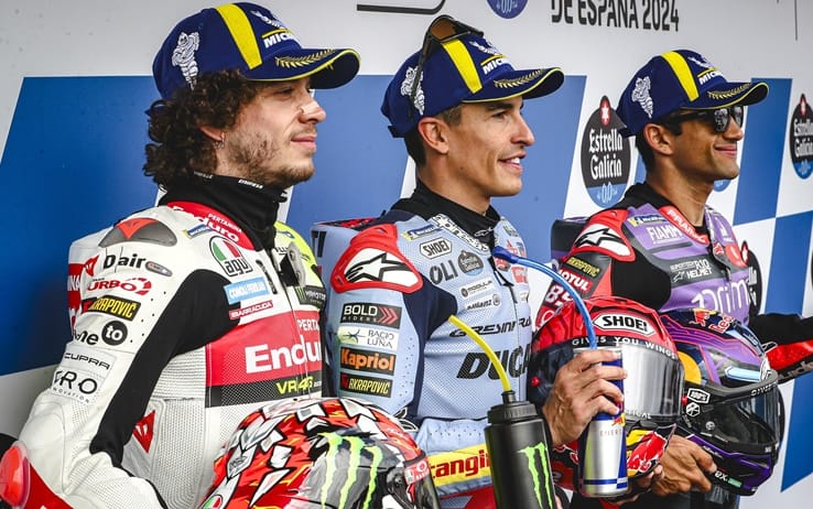 Bezzecchi, Marquez e Martin
