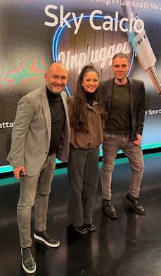 con Lisa Offside, Stefano Borghi e Gianluca Di Marzio