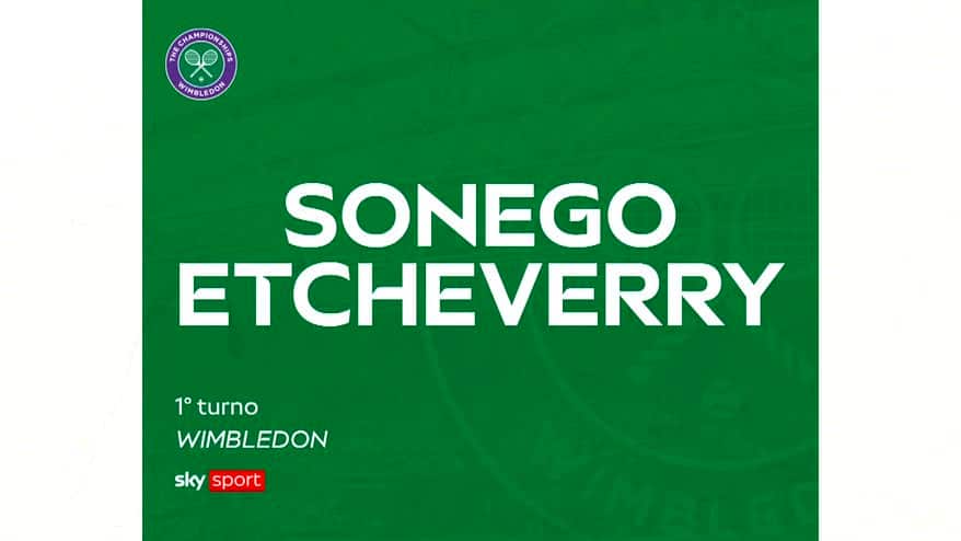 Sonego-Etcheverry: highlights Wimbledon. VIDEO