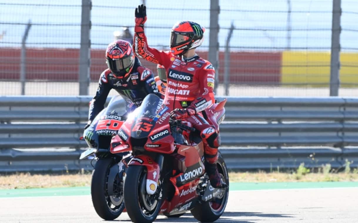 MotoGP, qualifiche GP Aragon: pole record di Bagnaia, 2° Miller, 3 ...