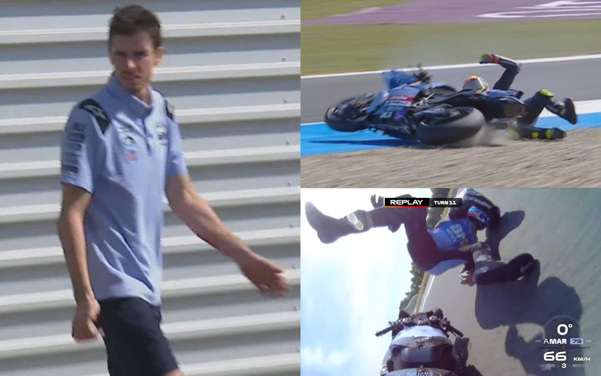 Alex Marquez e Aldeguer, cadute oggi nelle Pre-qualifiche di Assen. FOTO-VIDEO