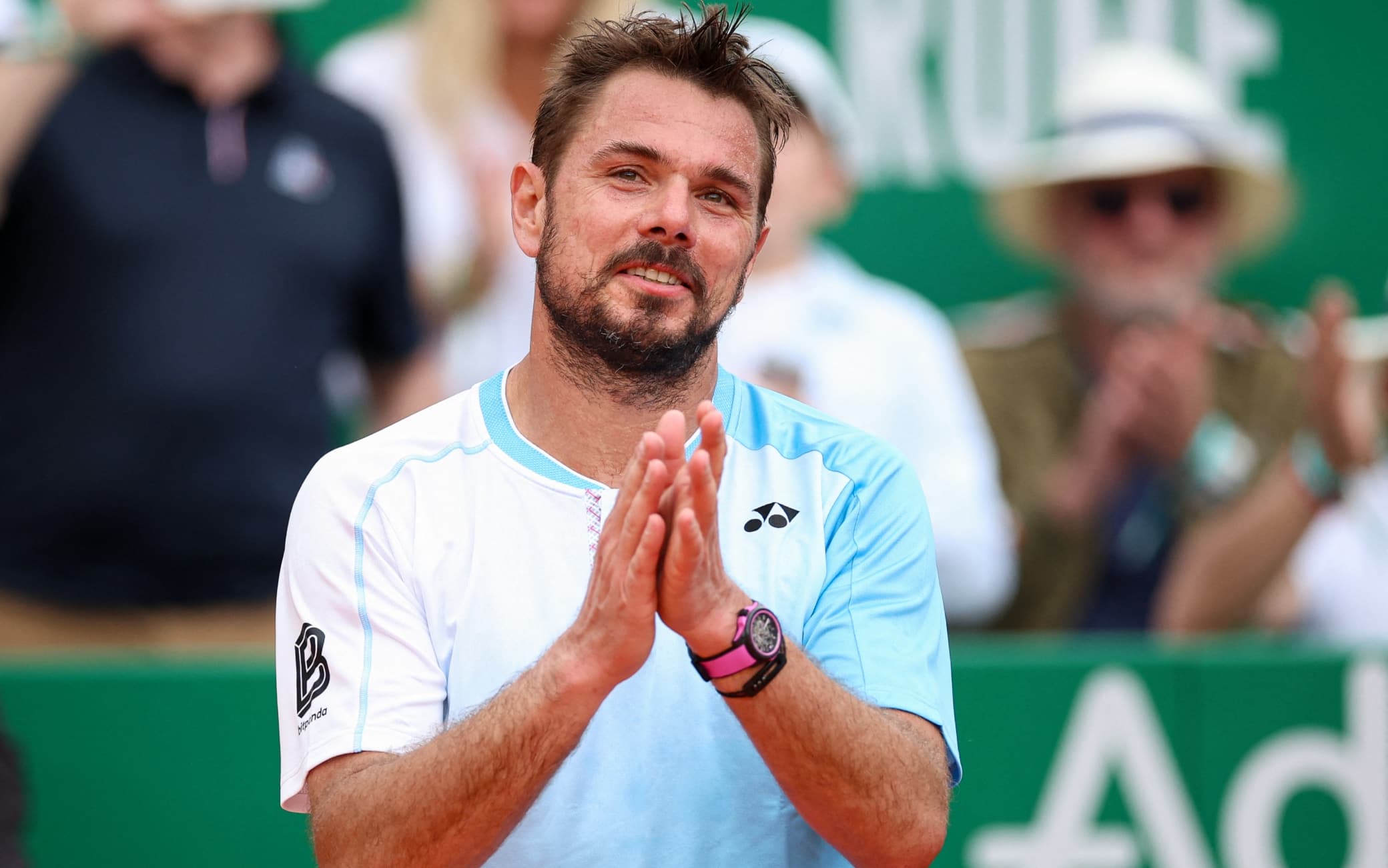 Wawrinka, l'omaggio e il saluto del pubblico all'Atp Monte-Carlo