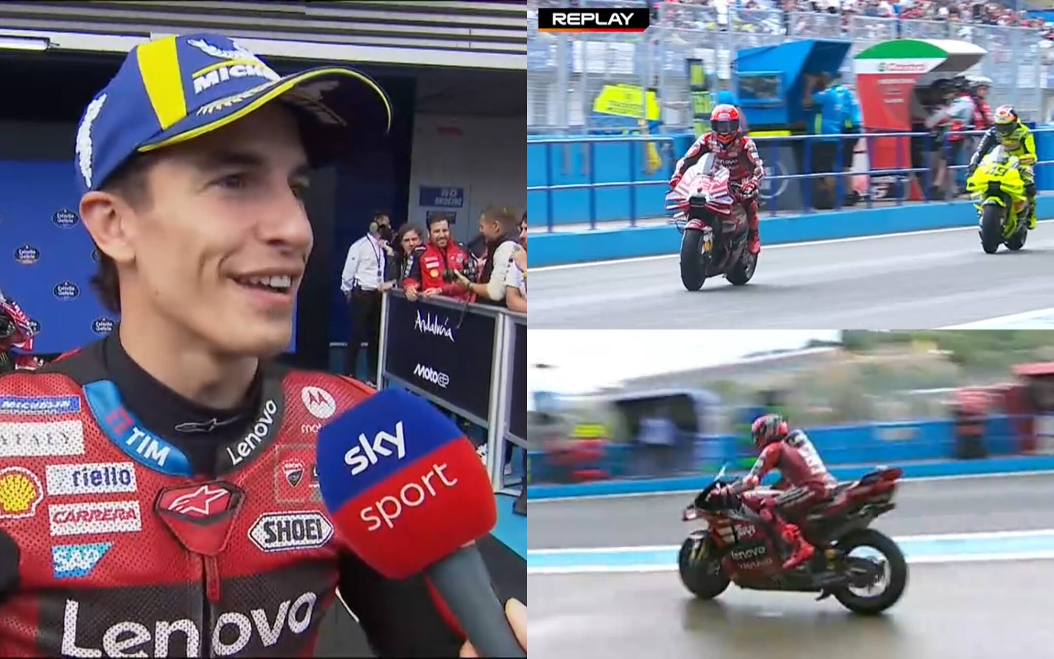 Marc Marquez, finta alla Yamal su Di Giannantonio: "Ma non è stata volontaria..." 