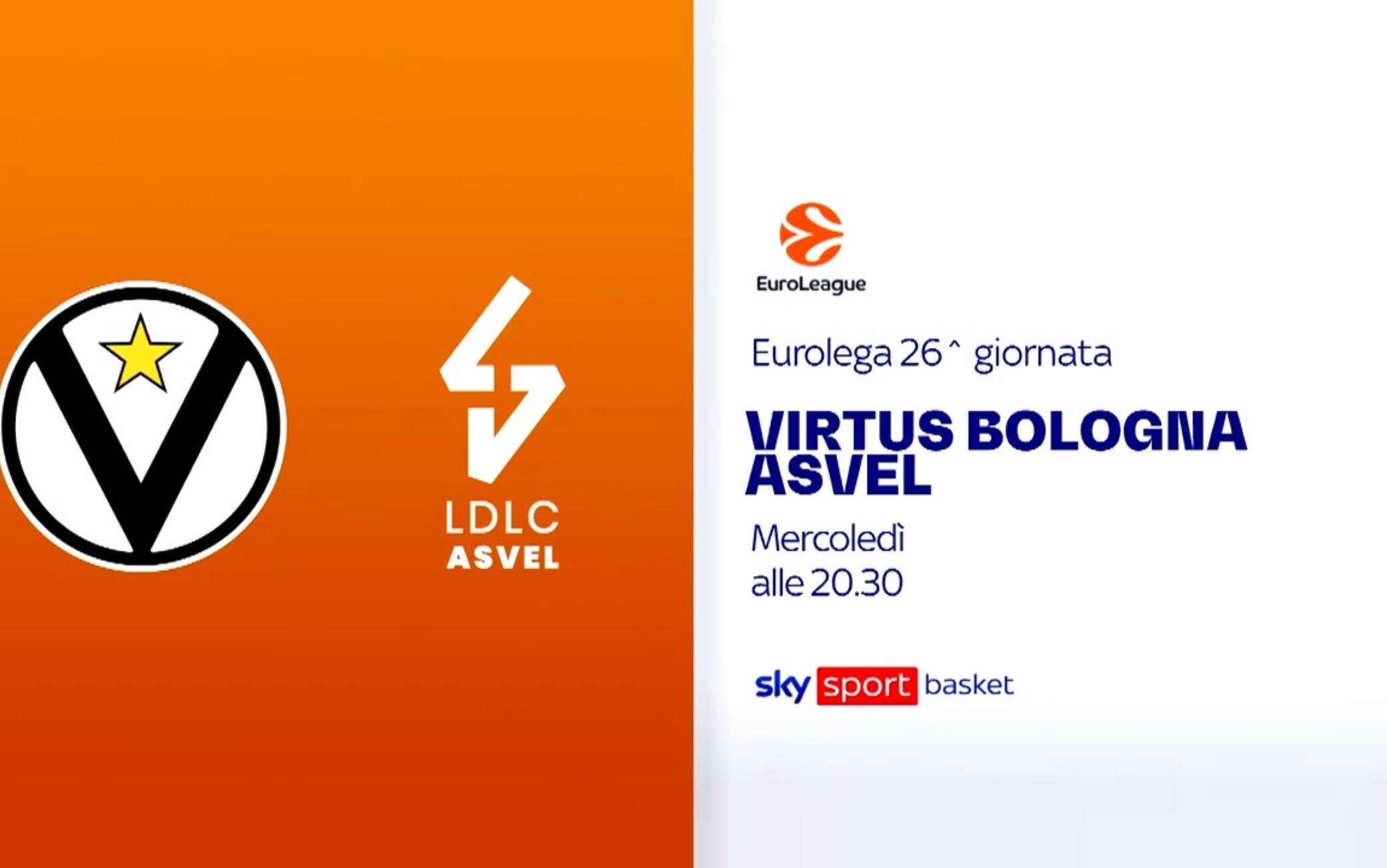  Virtus Bologna-Asvel di Eurolega: dove vedere la partita in tv e streaming