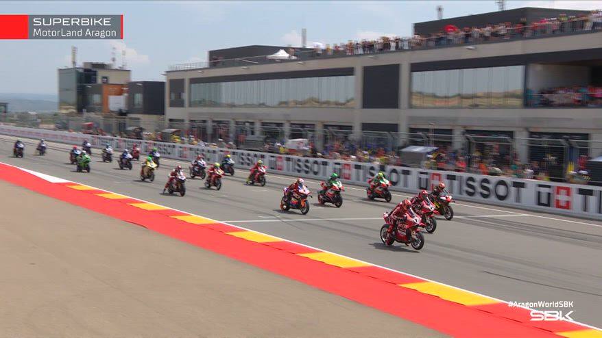 Superbike, round Aragon: highlights gara 2