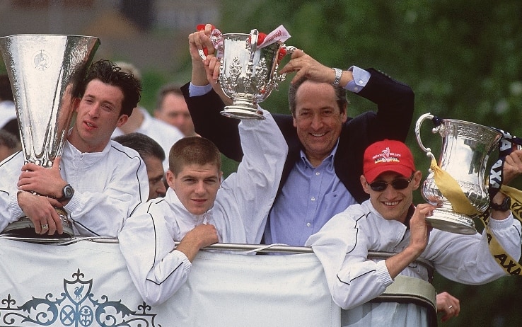 Houllier e Gerrard (Getty)
