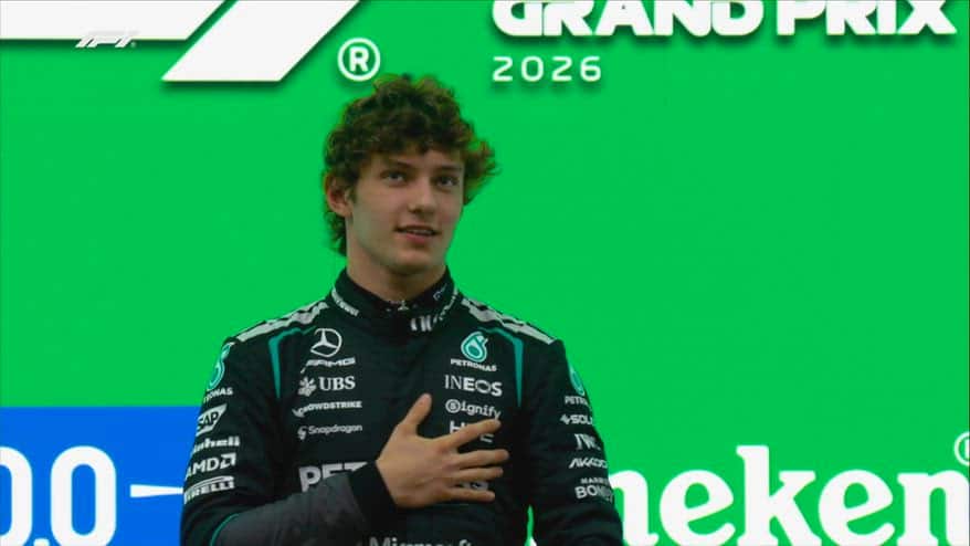 Con Kimi torna l'inno italiano: il podio del GP di Cina