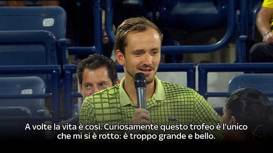 Medvedev: "Spiace per Griekspoor. Spero guarisca presto"