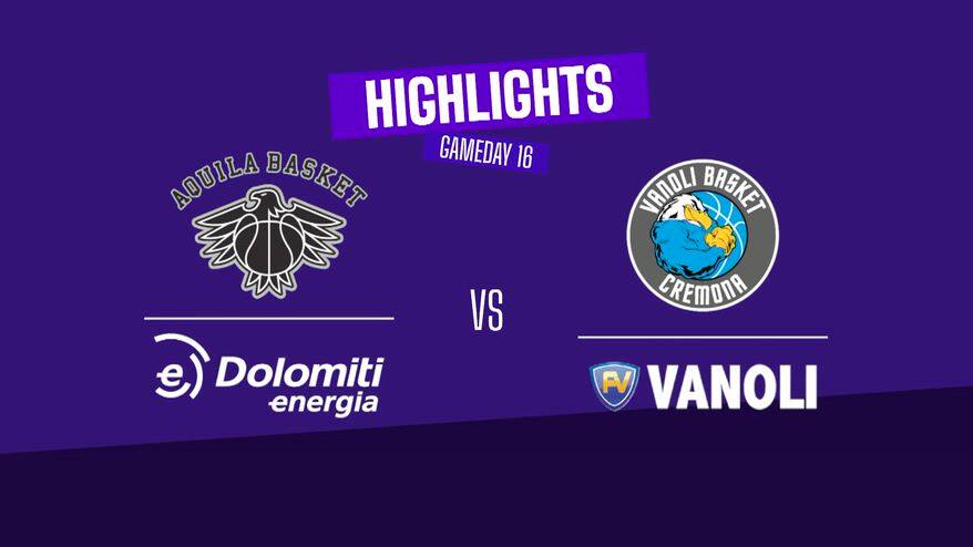 Trento-Cremona 85-94: highlights LBA