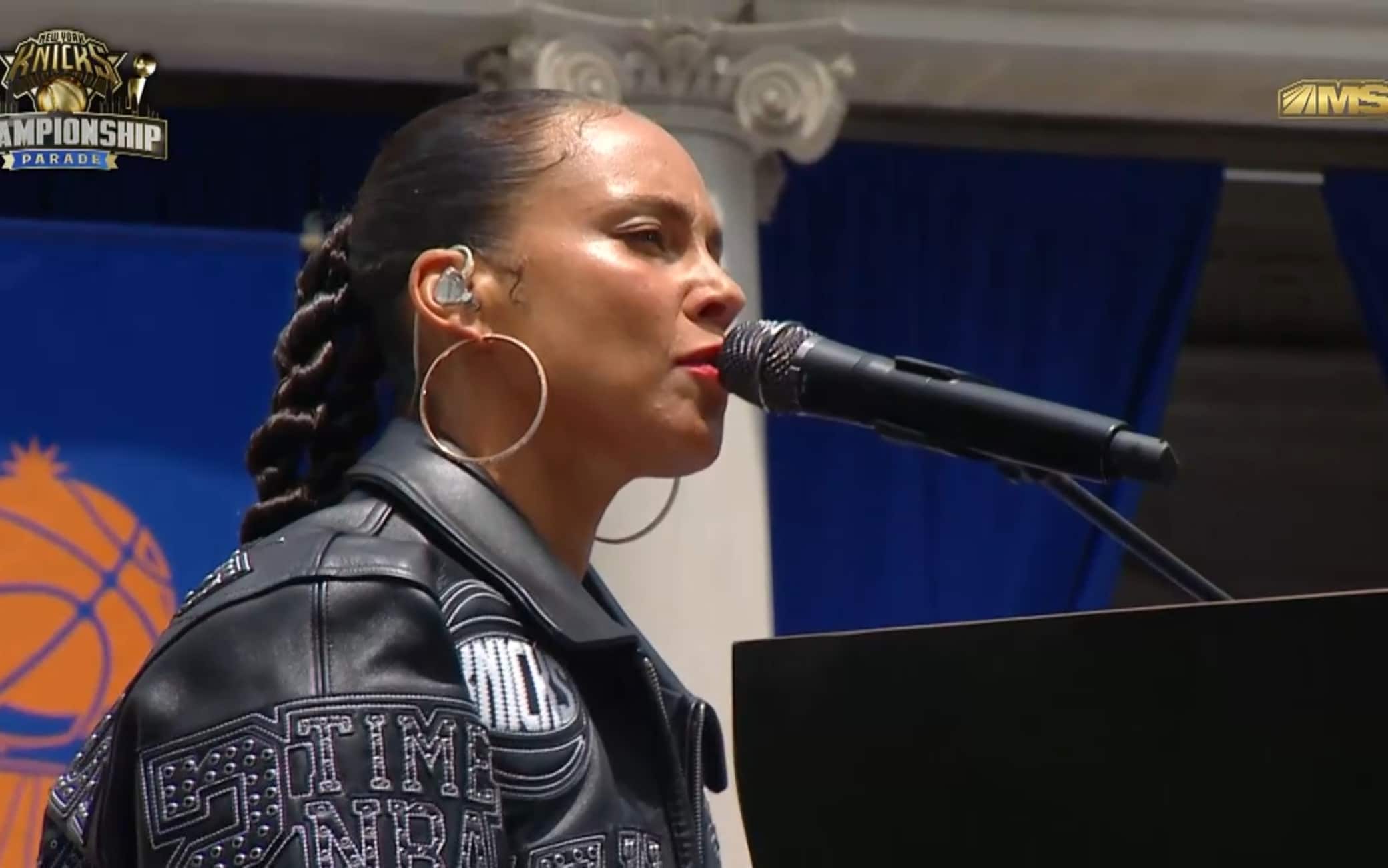 NBA, Alicia Keys celebra il titolo dei Knicks con 'Empire State Of Mind'. VIDEO