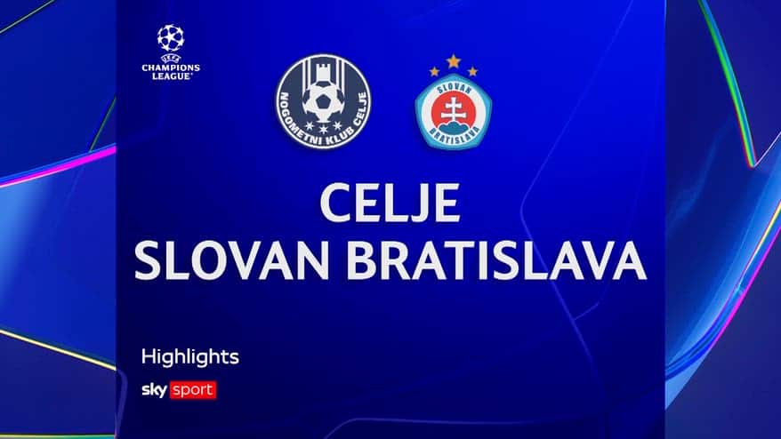 Celje-Slovan Bratislava gol highlights 1-2: gol e highlights