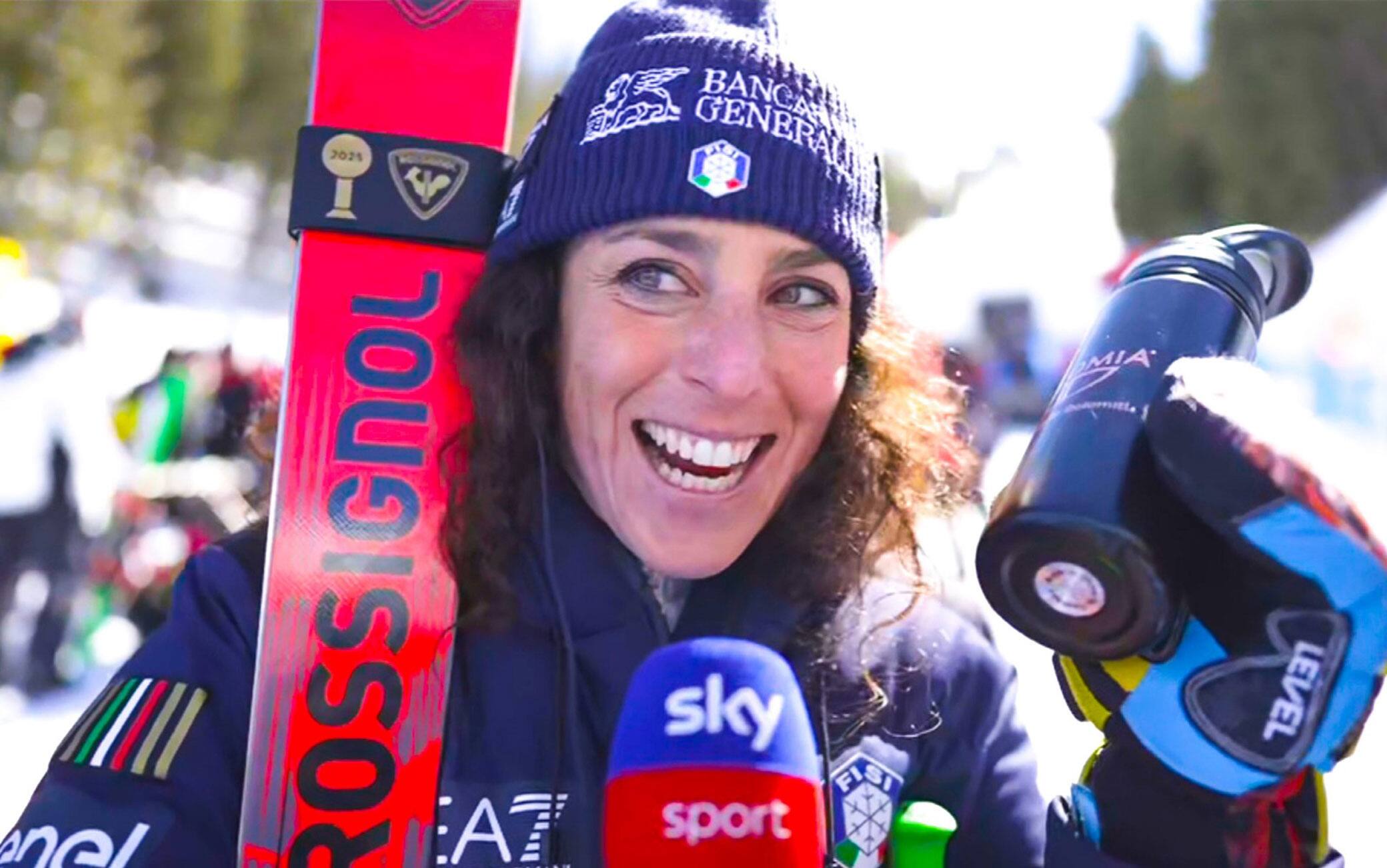 Federica Brignone, conferenza per la fine delle sue Olimpiadi alle 10.30