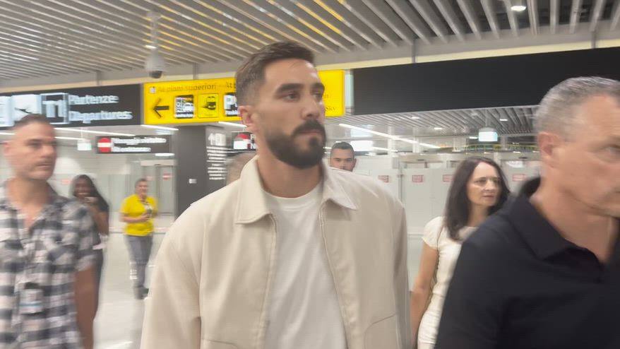 Lazio, Sutalo è arrivato a Fiumicino: il video