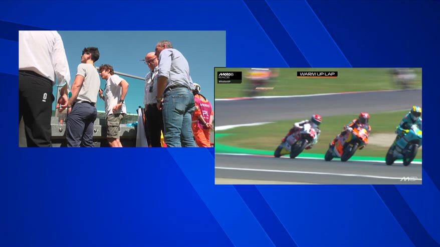 Mugello, anche Kimi Antonelli segue la Moto3 dal muretto