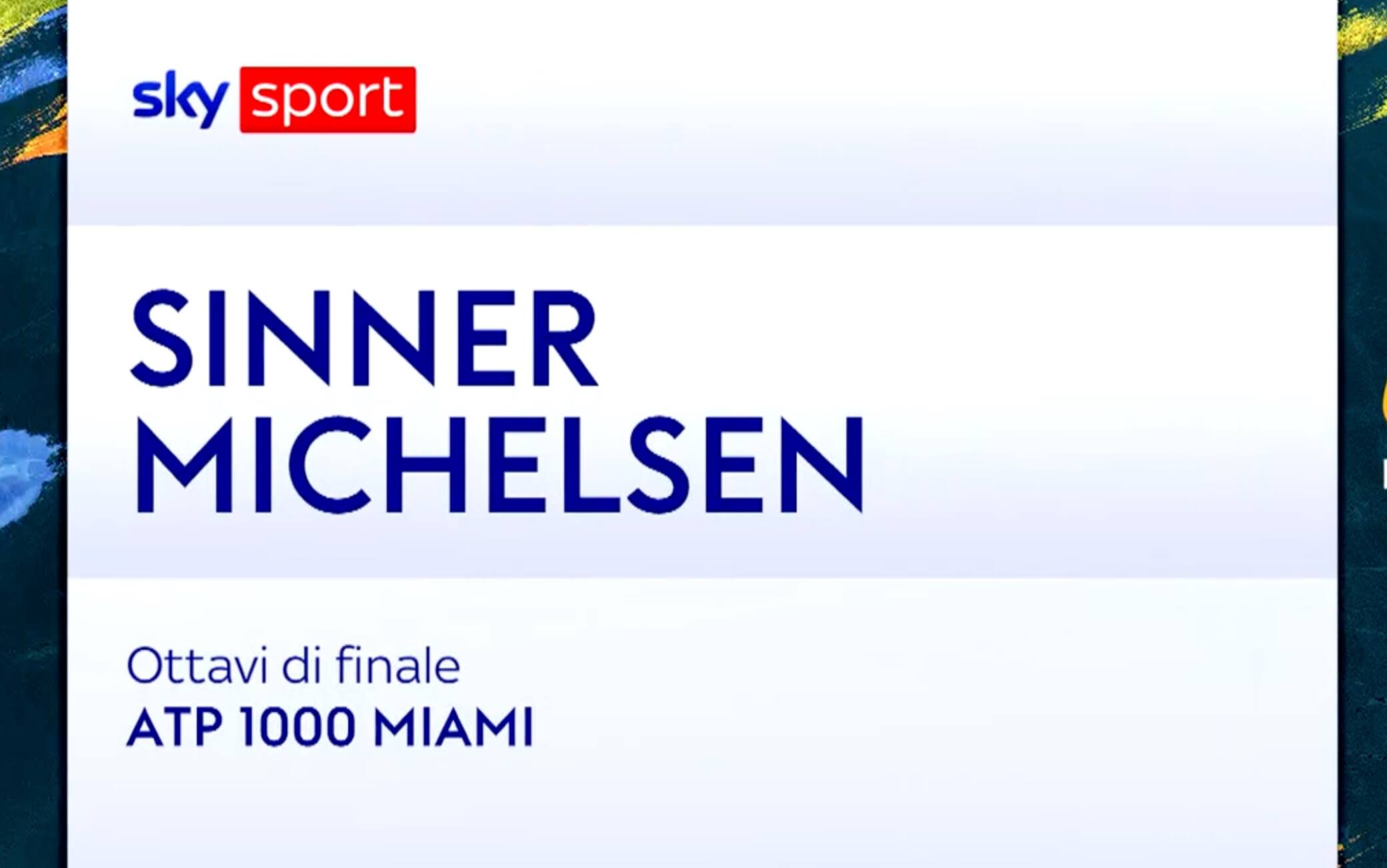 Sinner-Michelsen: highlights Atp Miami. VIDEO